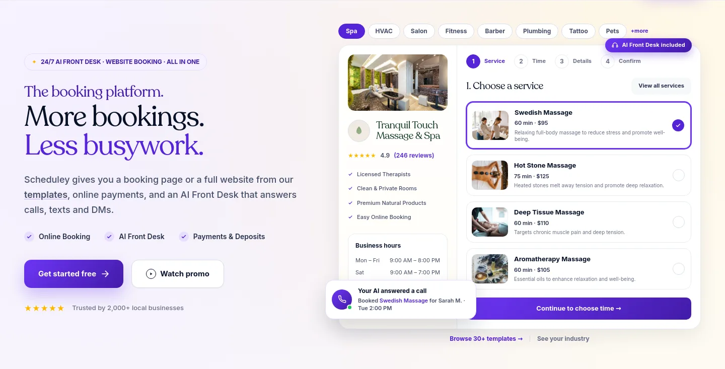 scheduley.com — Hero