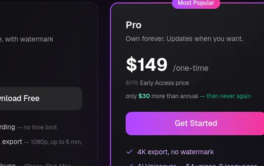 Price anchor element from screenify.studio