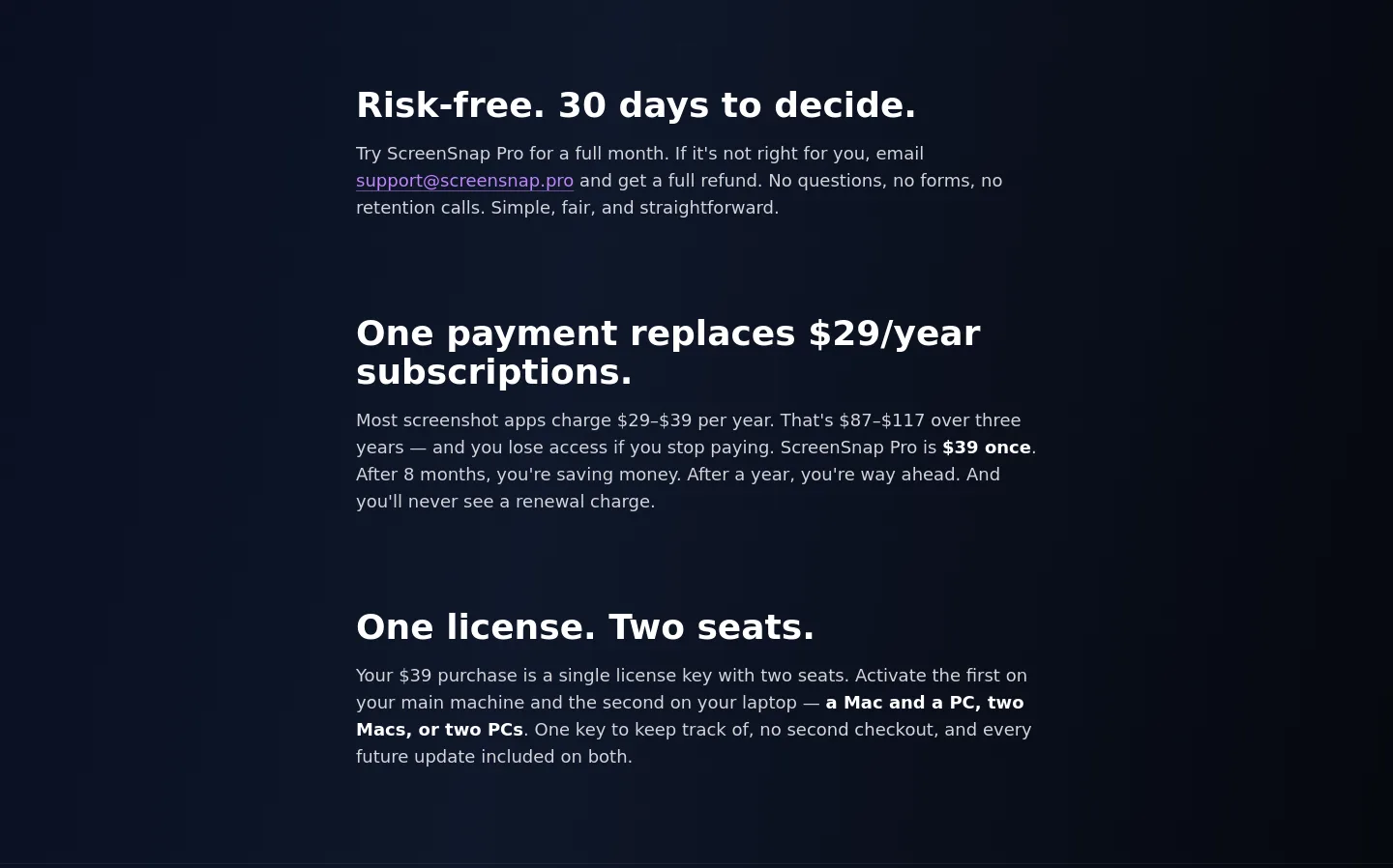 screensnap.pro — Pricing