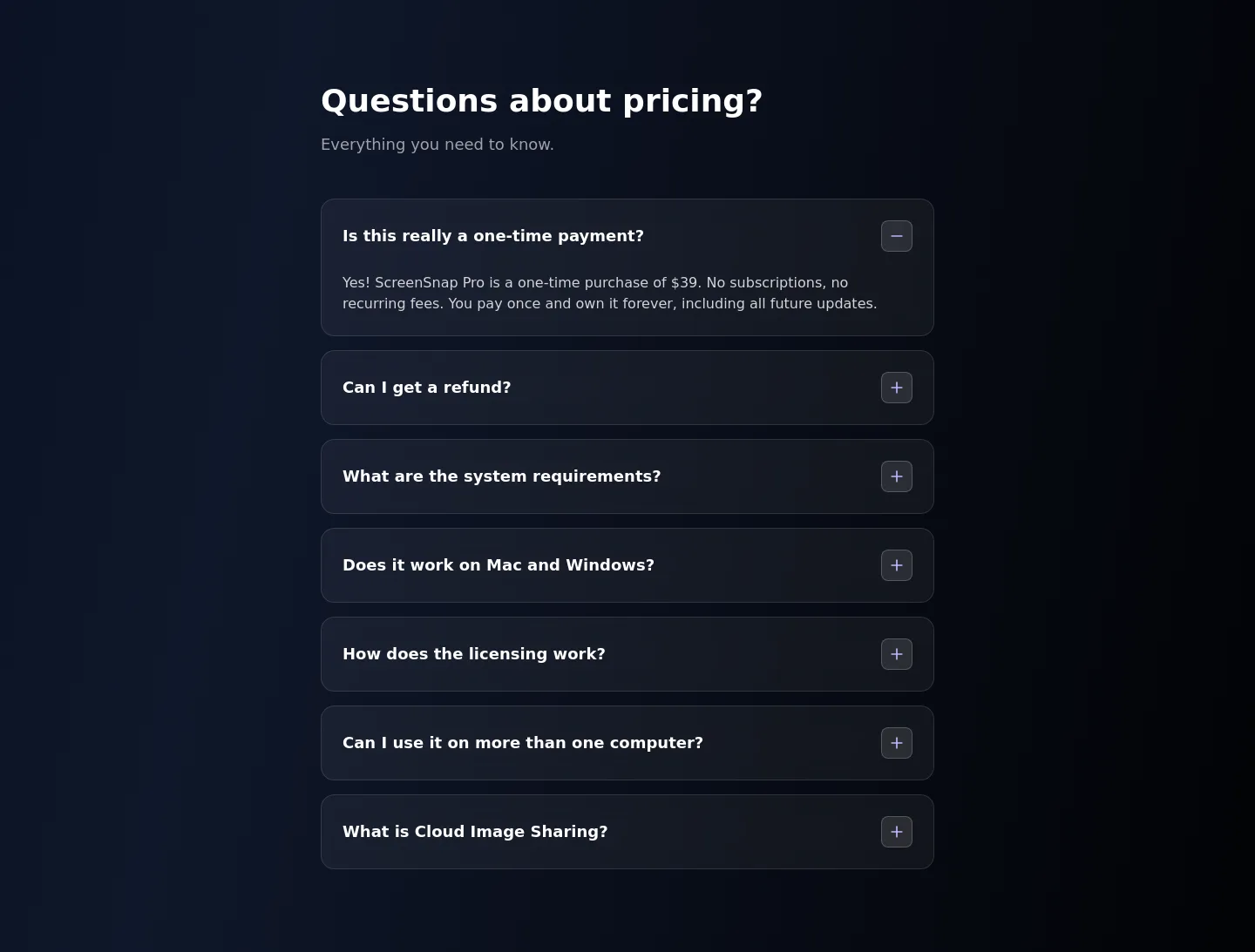 screensnap.pro — FAQ