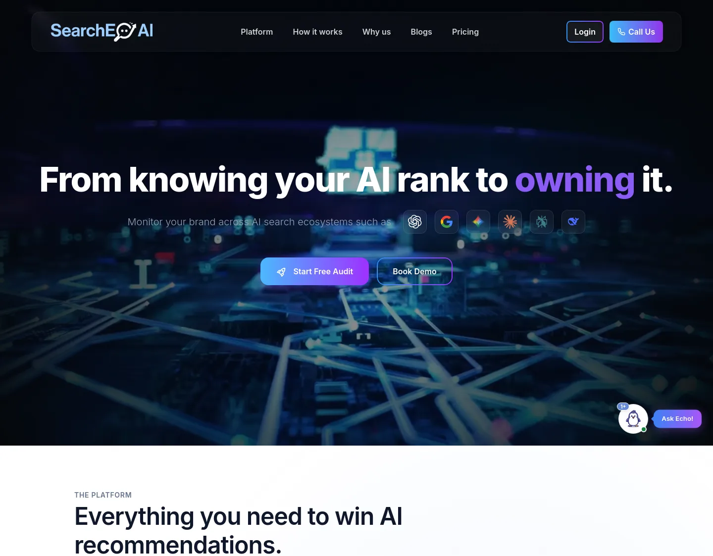 searcheo.ai — Hero