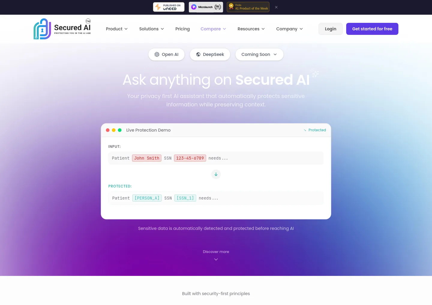 securedai.com — a measured funnel