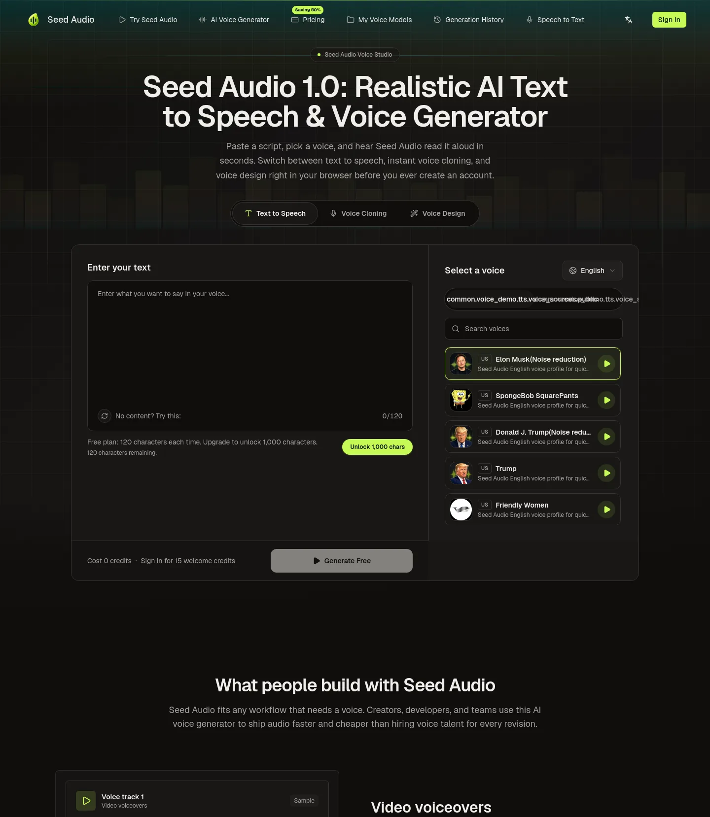 seed-audio.com — a measured funnel
