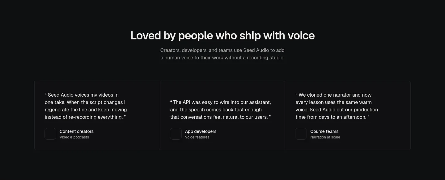 seed-audio.com — a real Logo Wall section