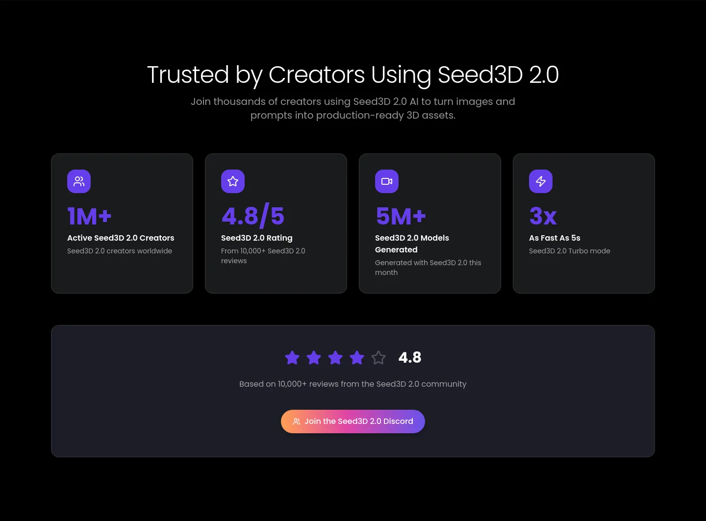 seed3d20.app Logo Wall section