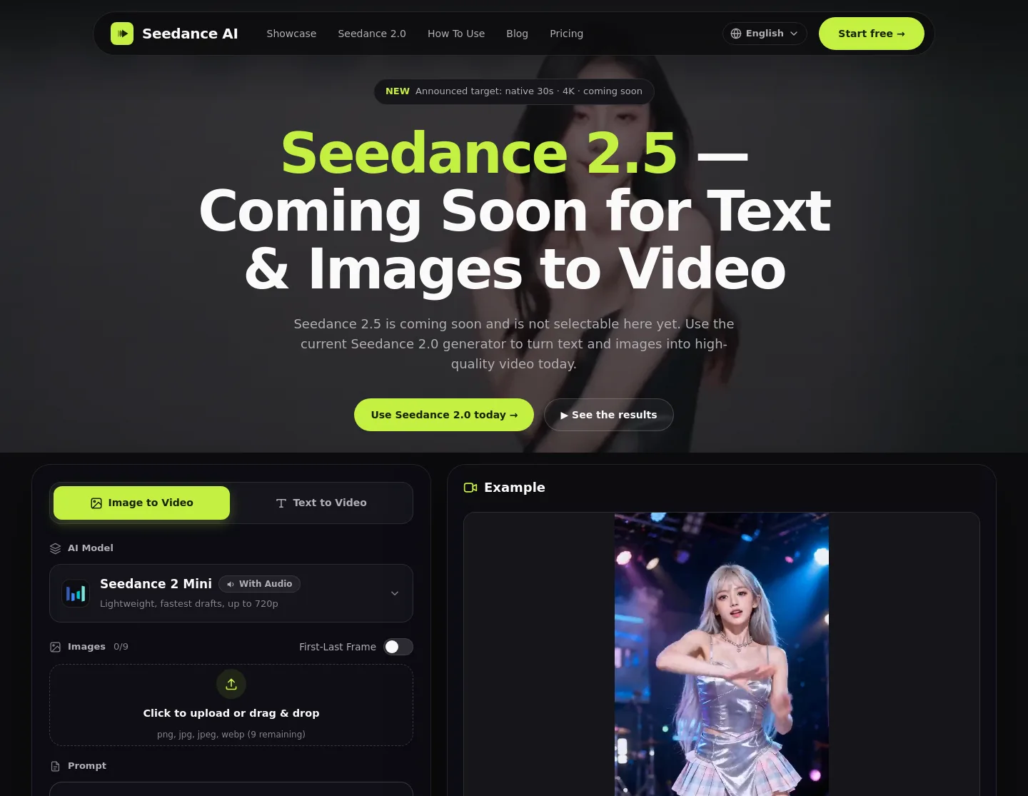 seedance2-5ai.net — Hero