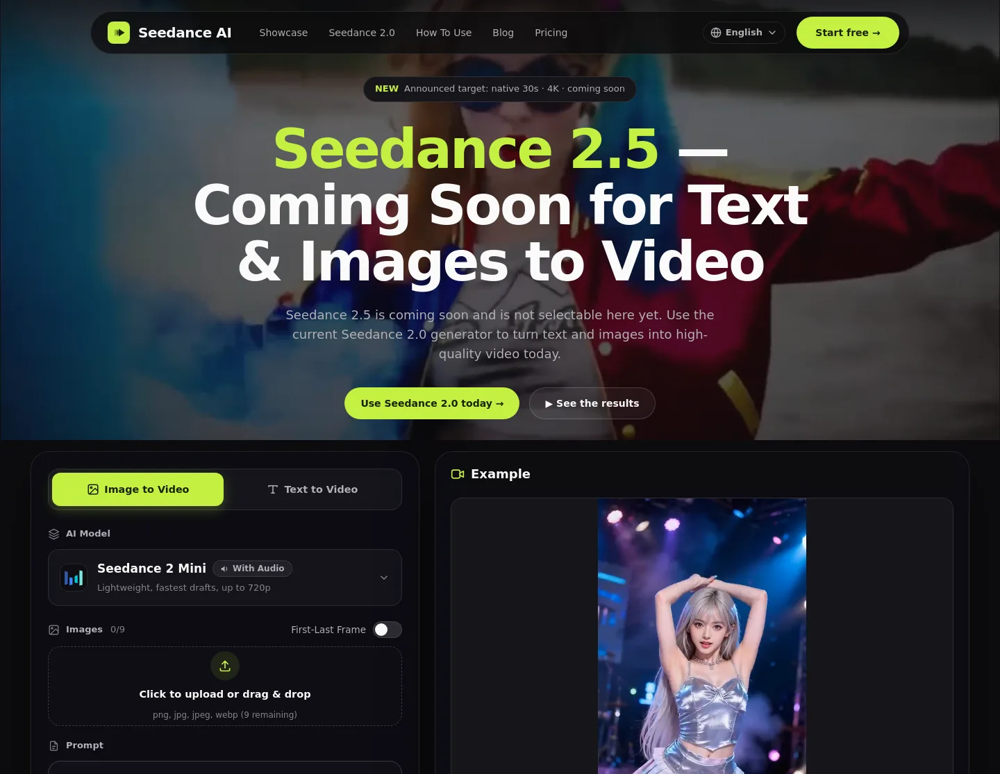 seedance2-5ai.net — Hero
