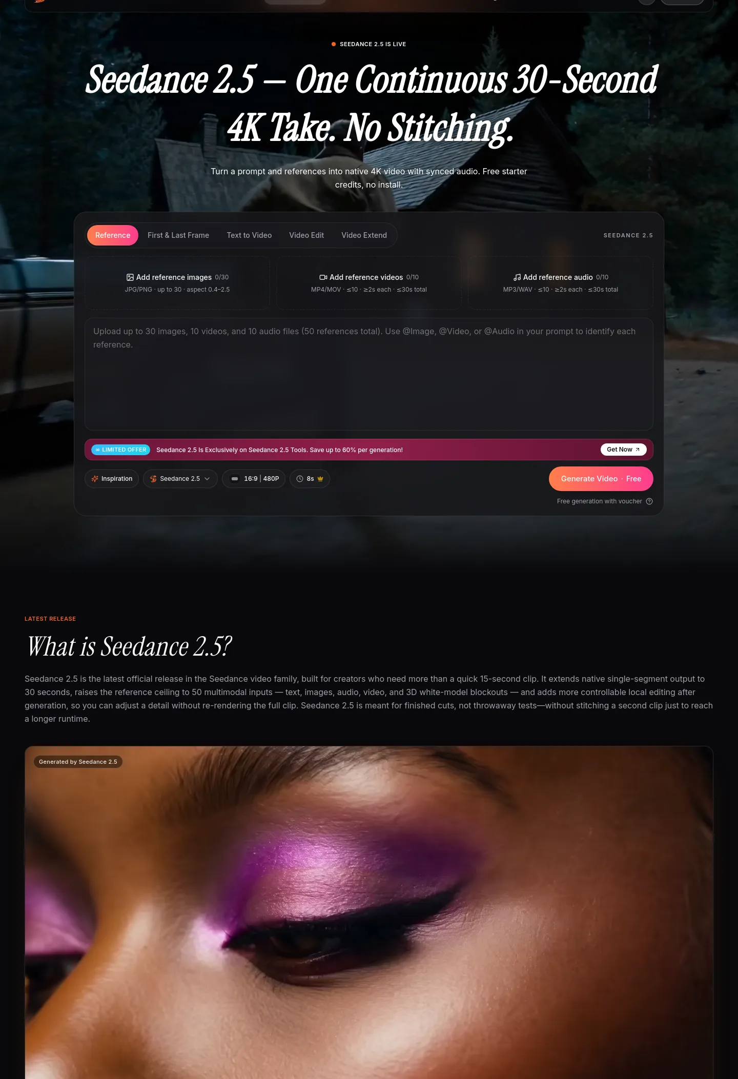 seedance25.tools — Hero