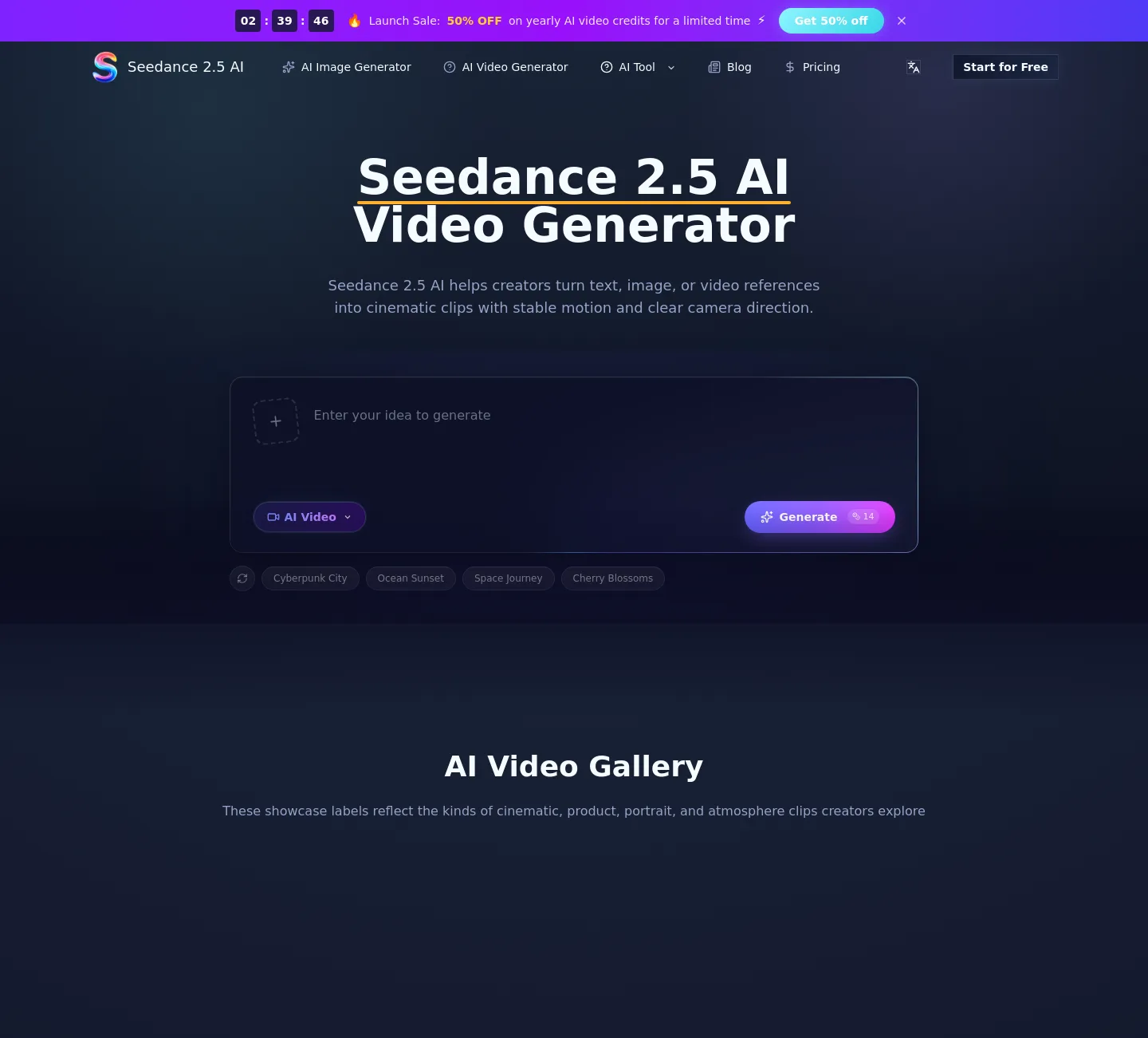 seedance25ai.net — a measured funnel