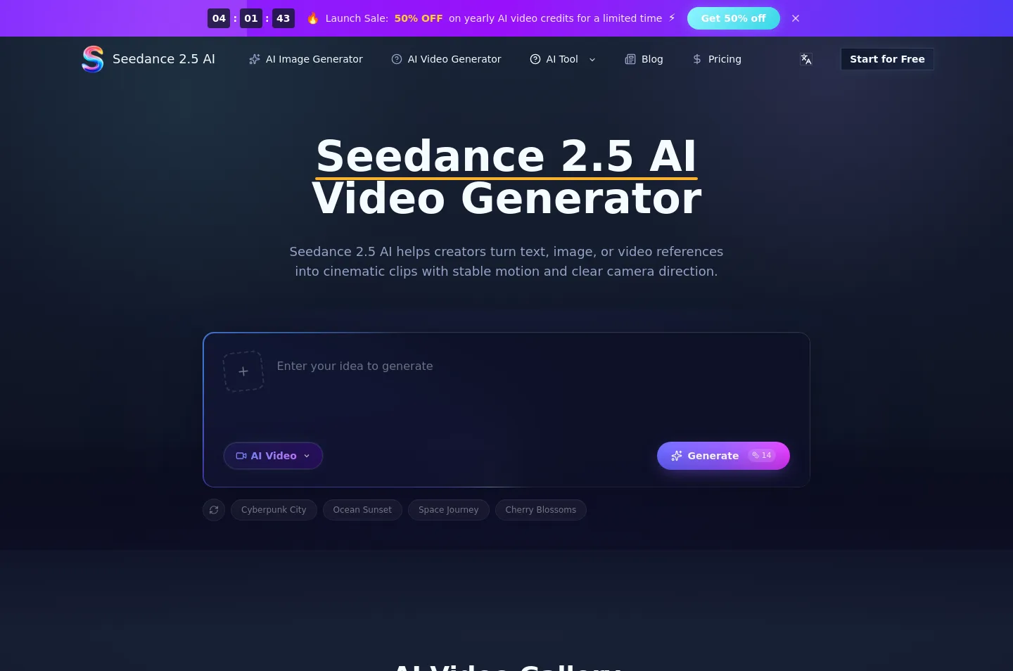 seedance25ai.net — Hero