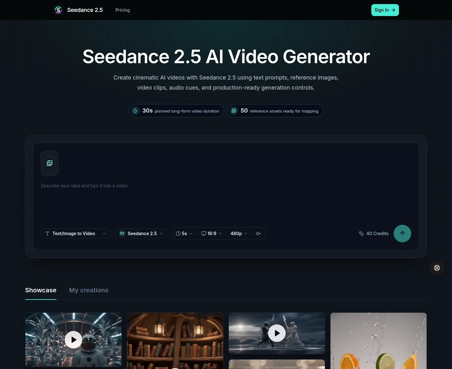 seedance25app.com — a measured funnel