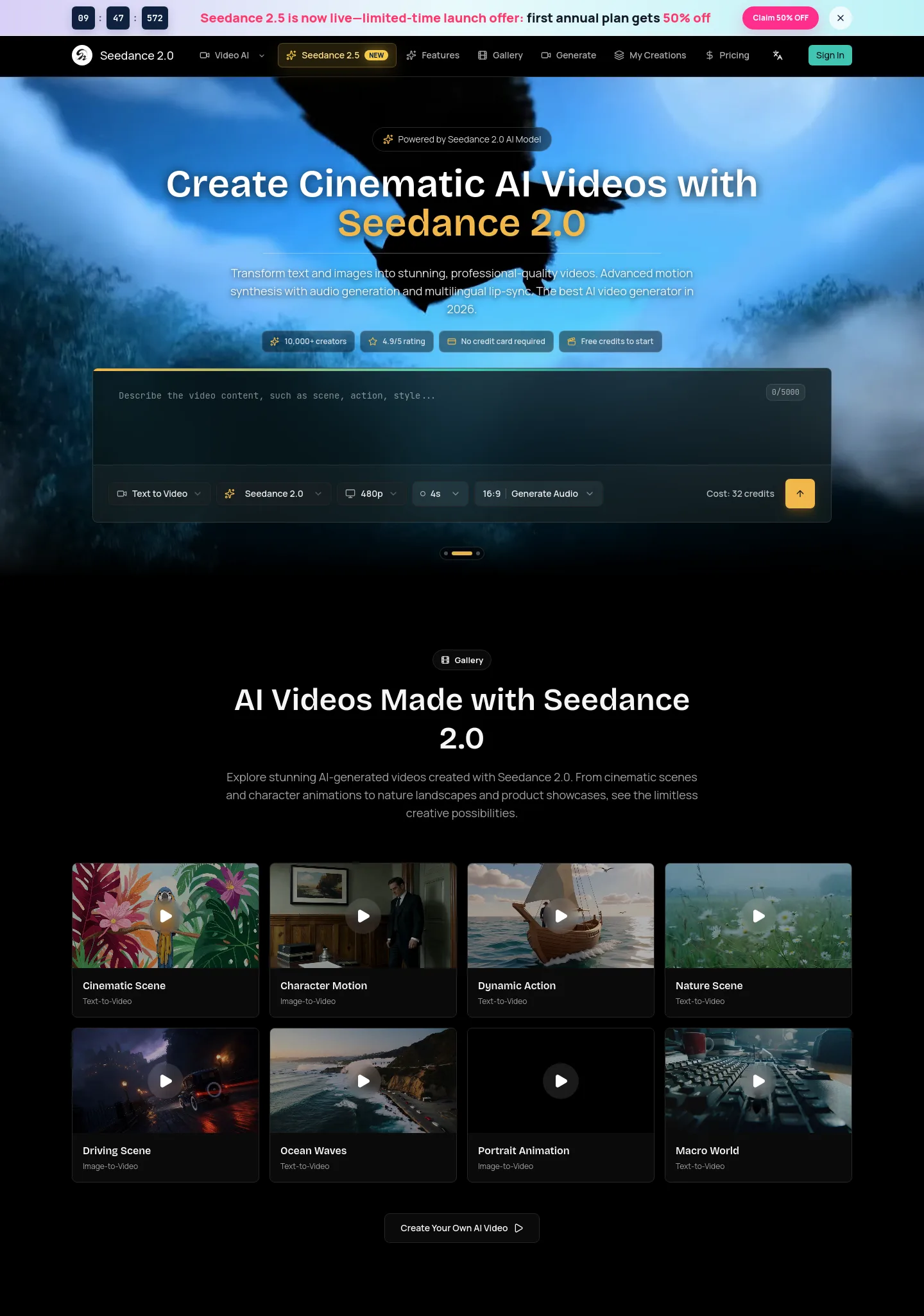 seedance2video.ai — a real The Objection-Handler page