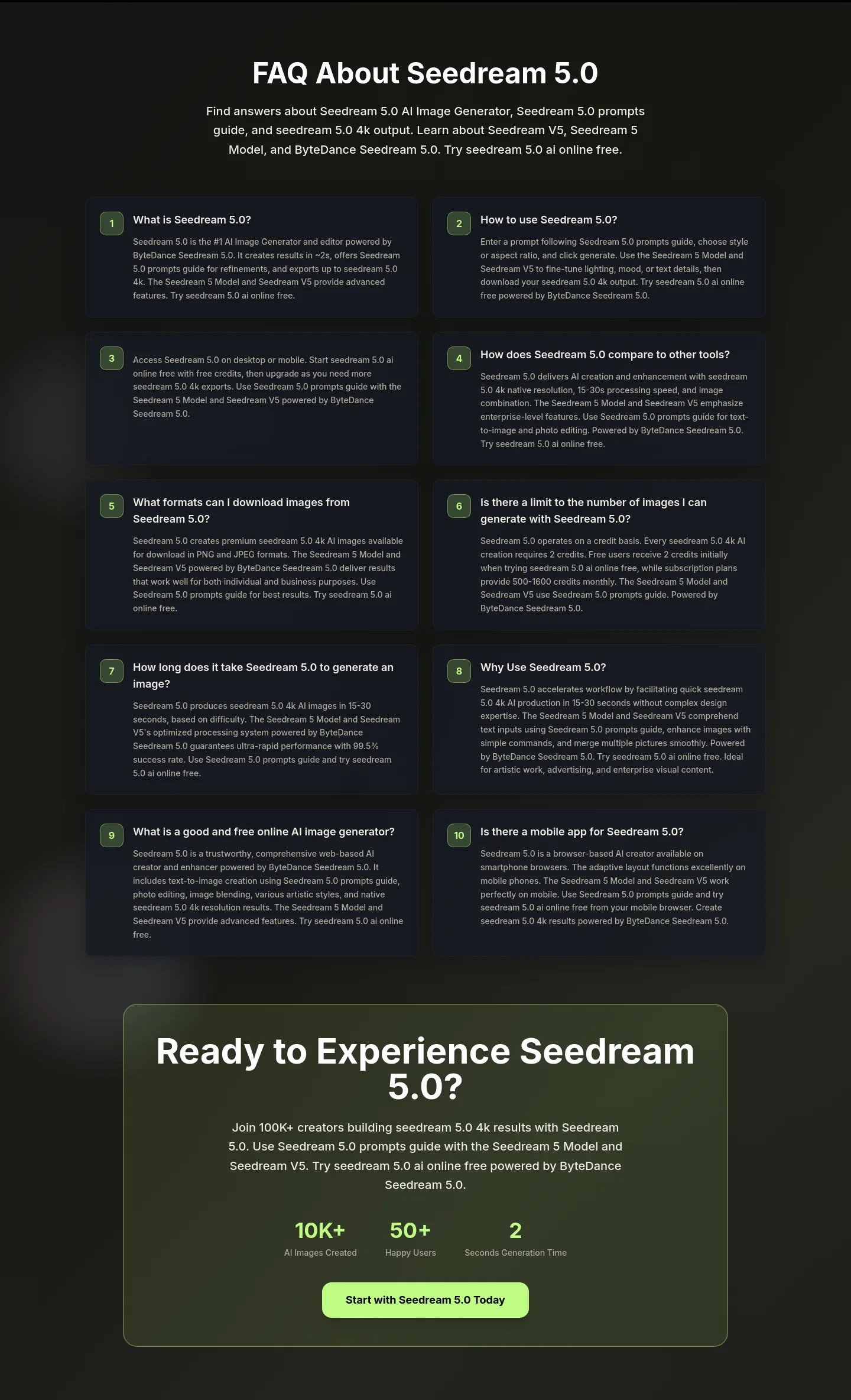 seedream5ai.app — FAQ