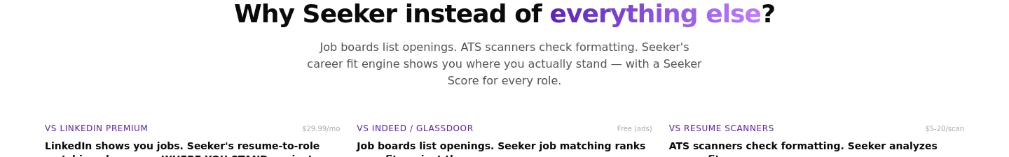seekerscore.com Hero section