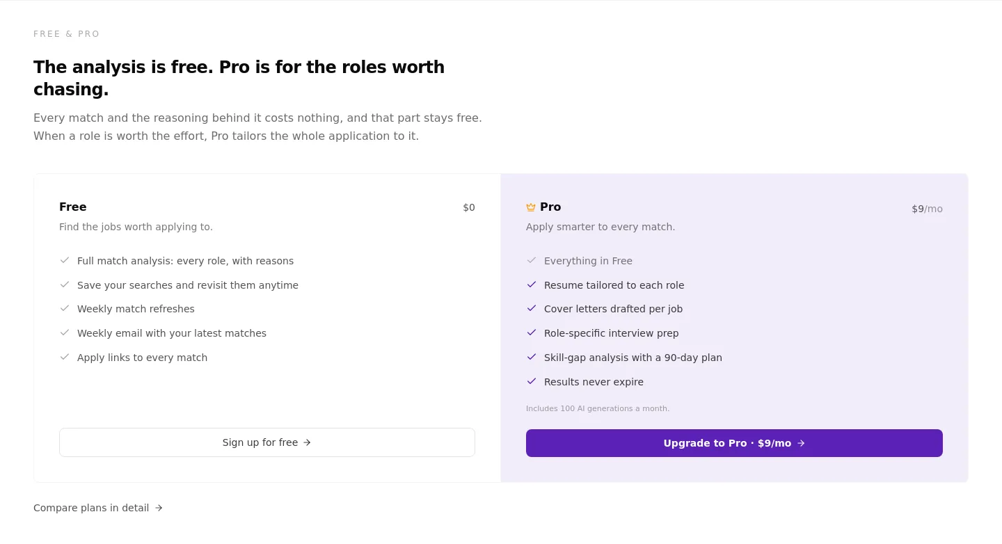 seekerscore.com — Pricing