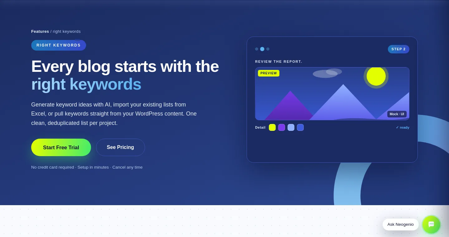 seo.neogenio.ai — Hero