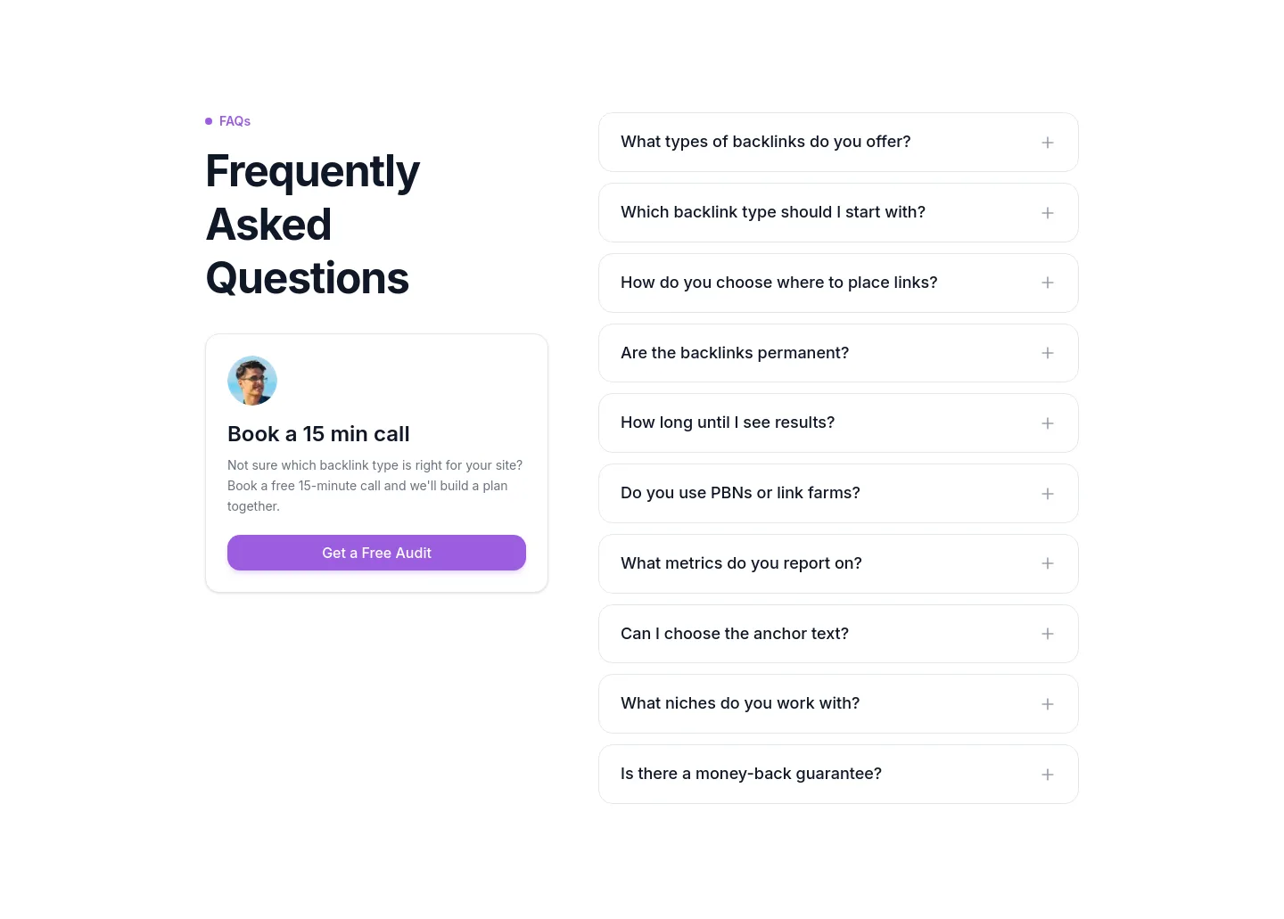 seomode.co — a real FAQ section