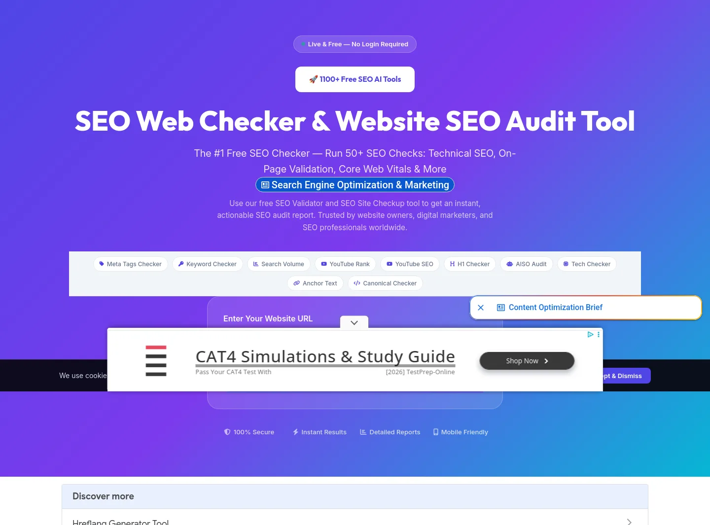 seowebchecker.com — Hero