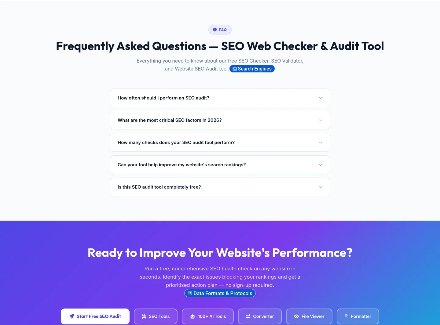 seowebchecker.com — FAQ