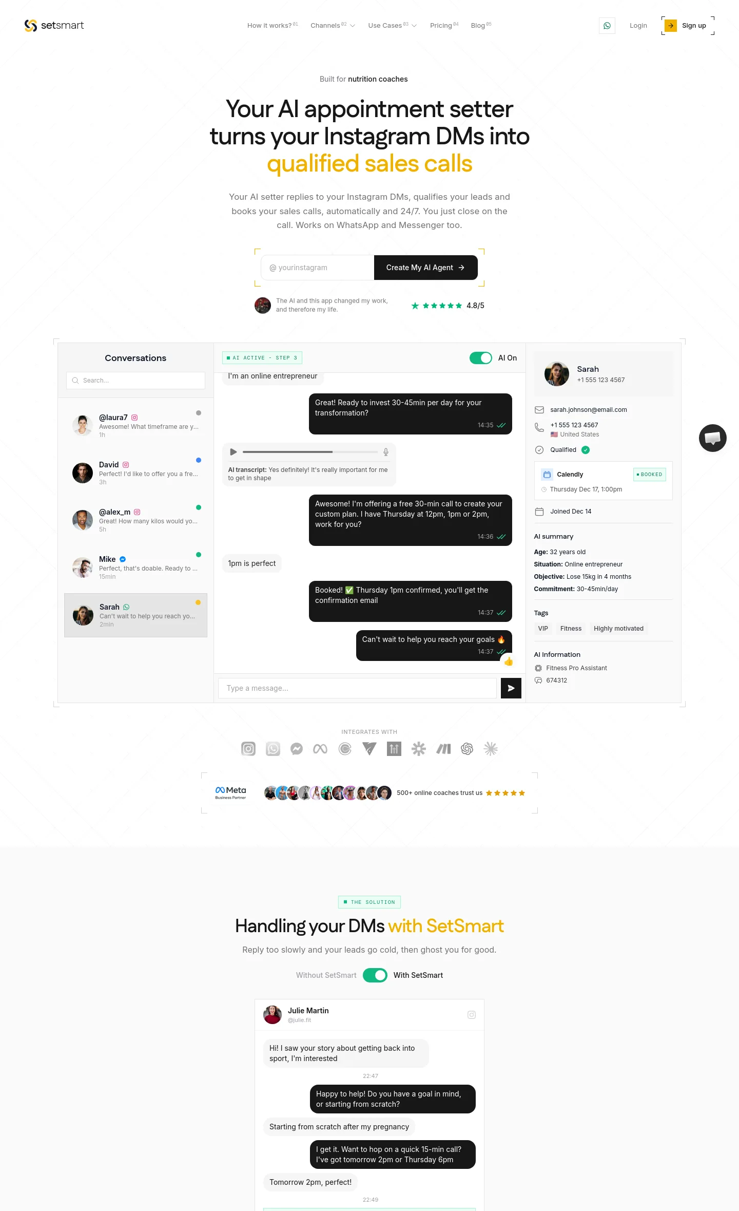 setsmart.io — a measured funnel