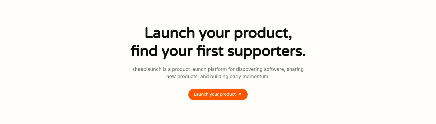 sheeplaunch.com Hero section