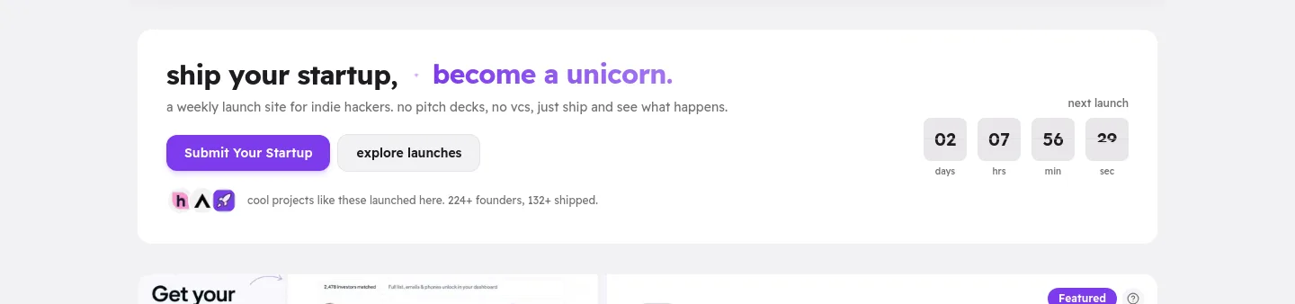 shipycorn.com — Hero