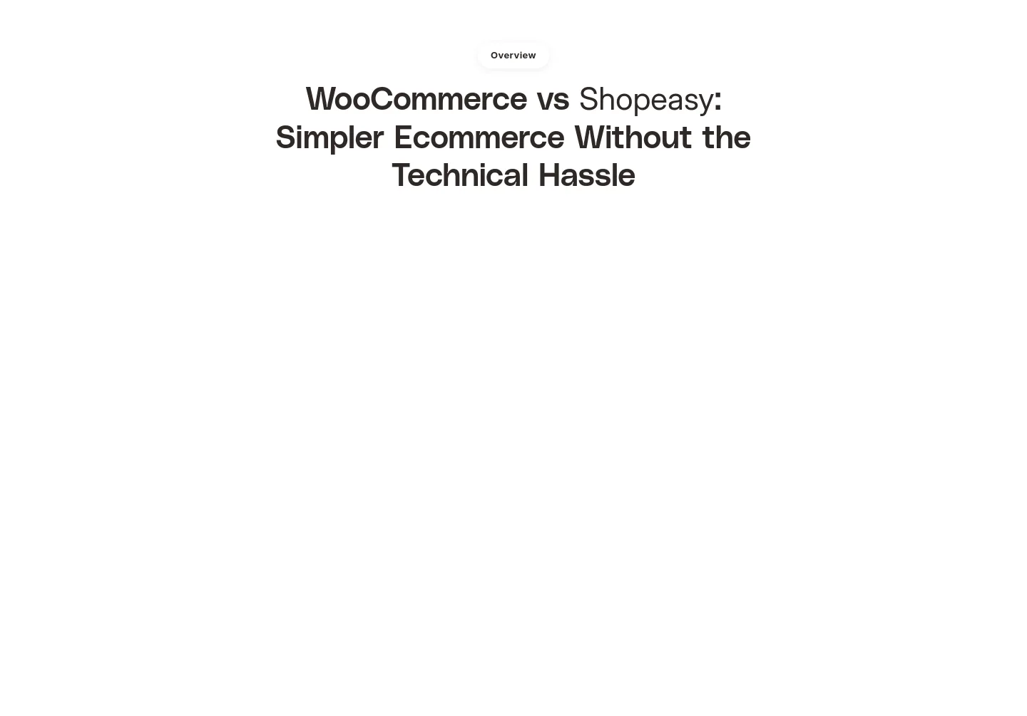 shopeasy.ai — a real Comparison section