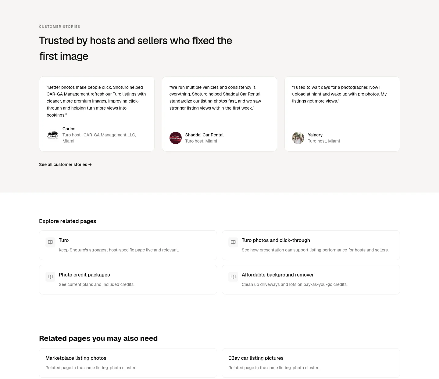 shoturo.com — a real Logo Wall section