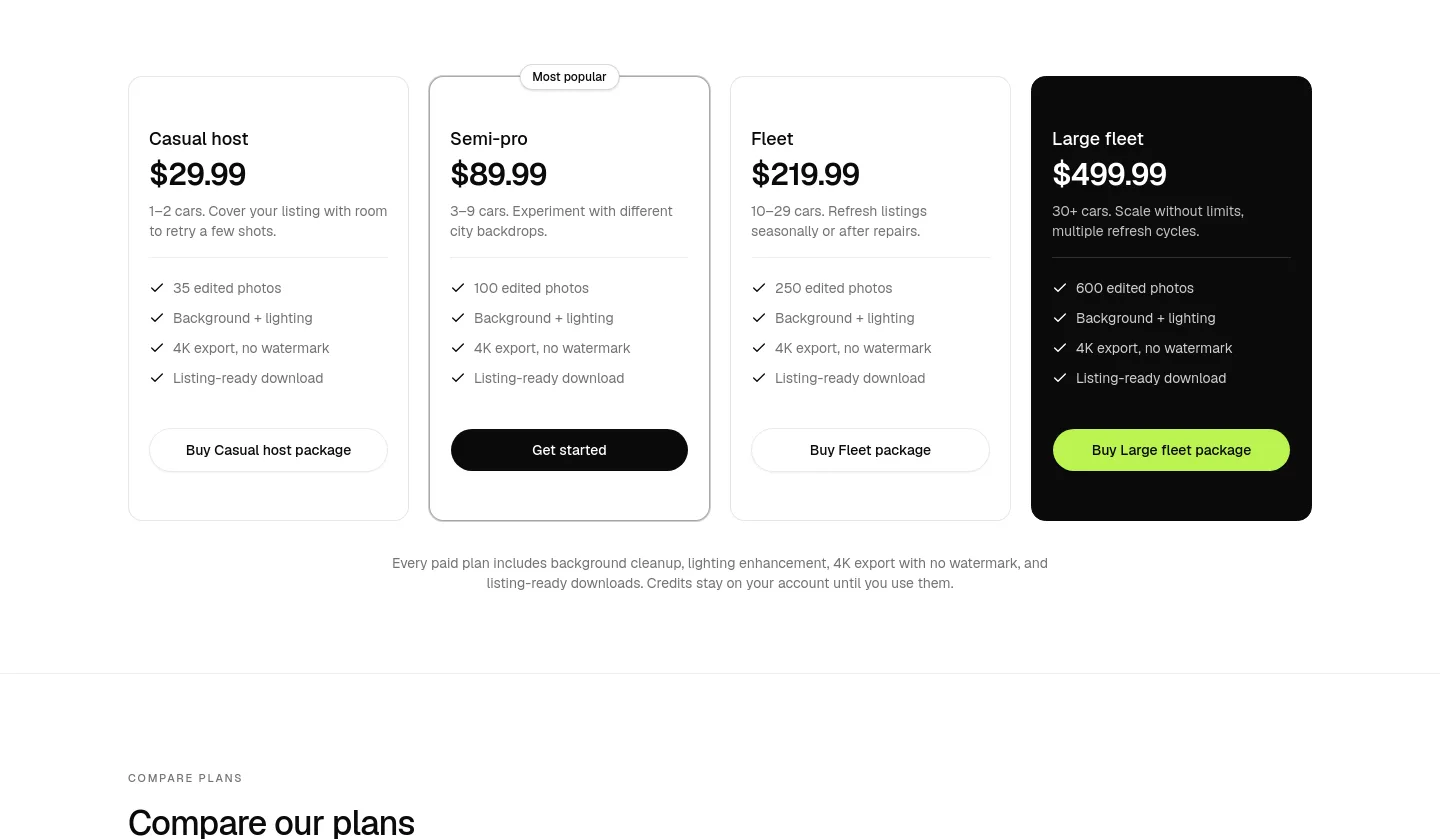 shoturo.com — Pricing