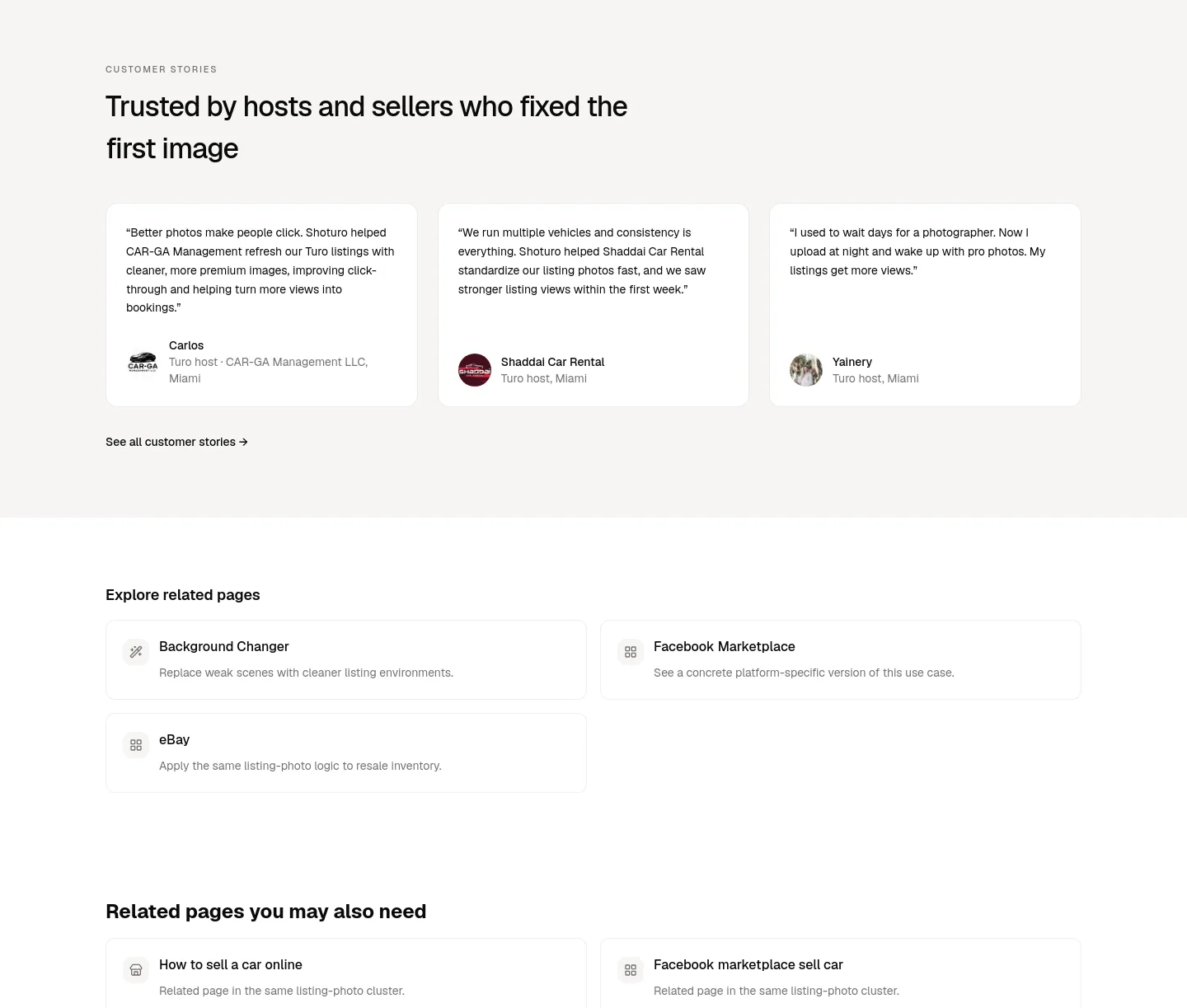 shoturo.com — a real Logo Wall section
