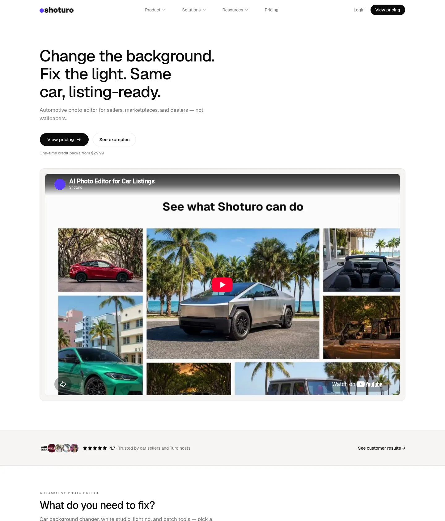 shoturo.com — a measured funnel