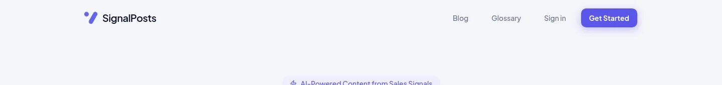 signalposts.com — a measured funnel