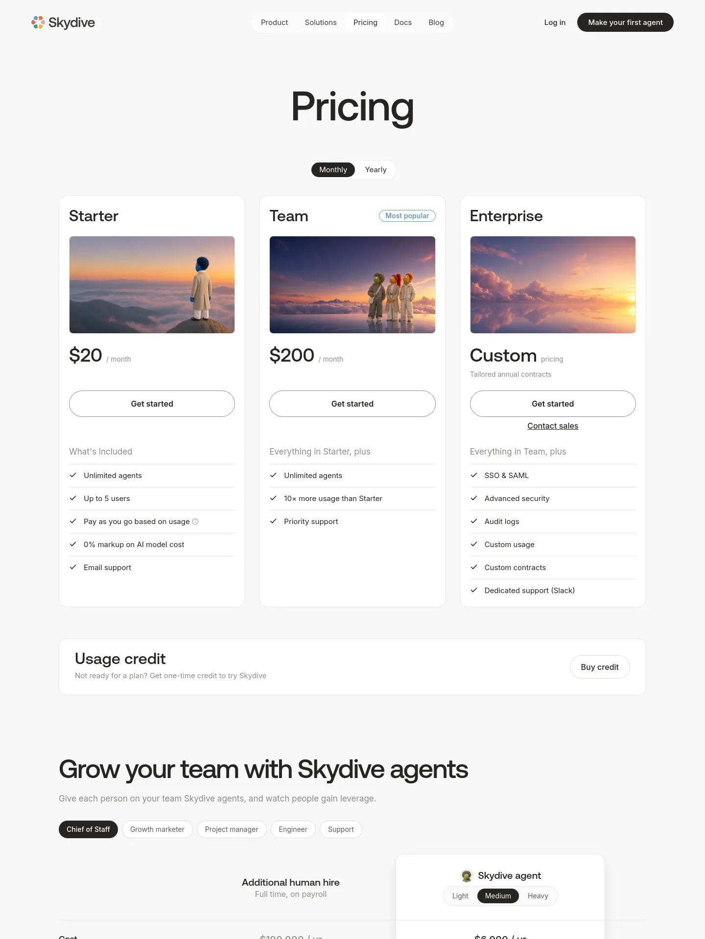 skydive.com — Pricing