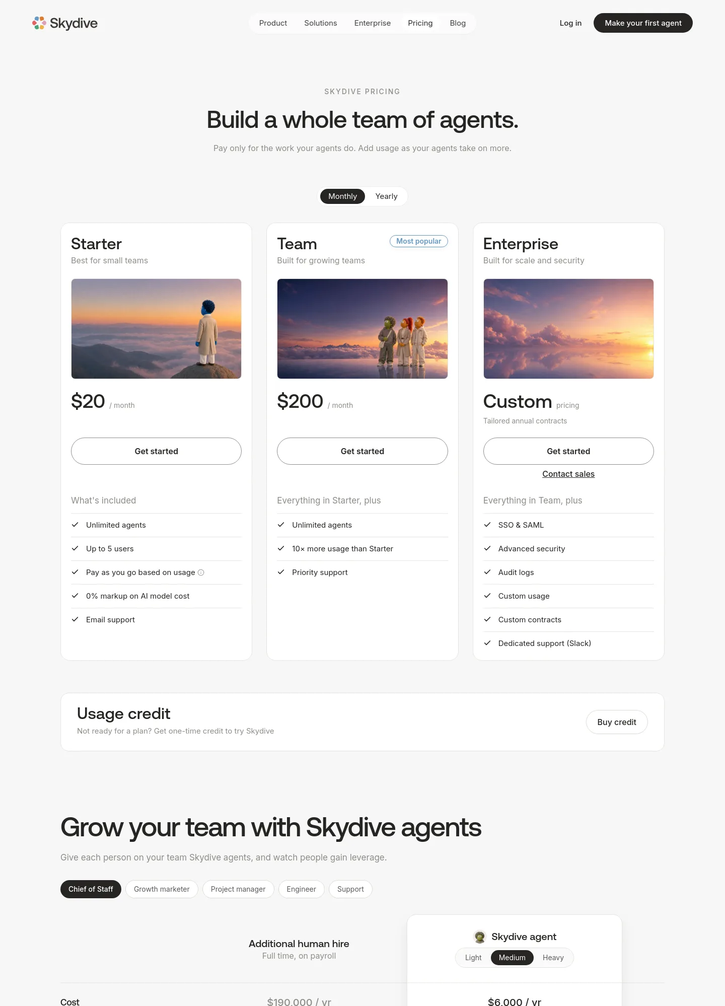 skydive.com — Pricing