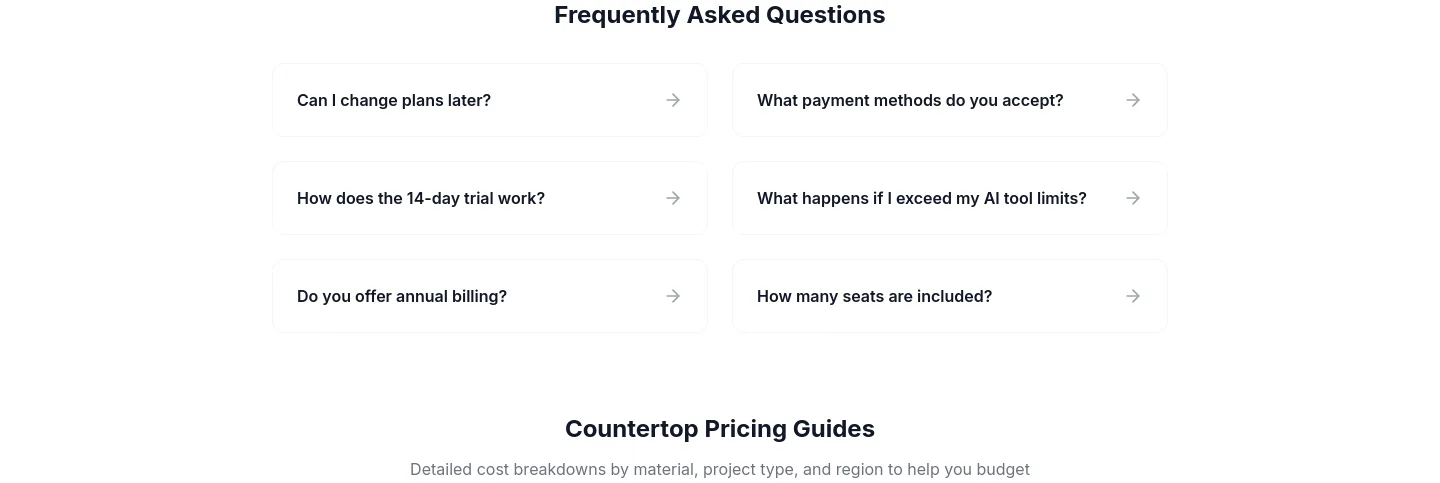slabwise.com FAQ section