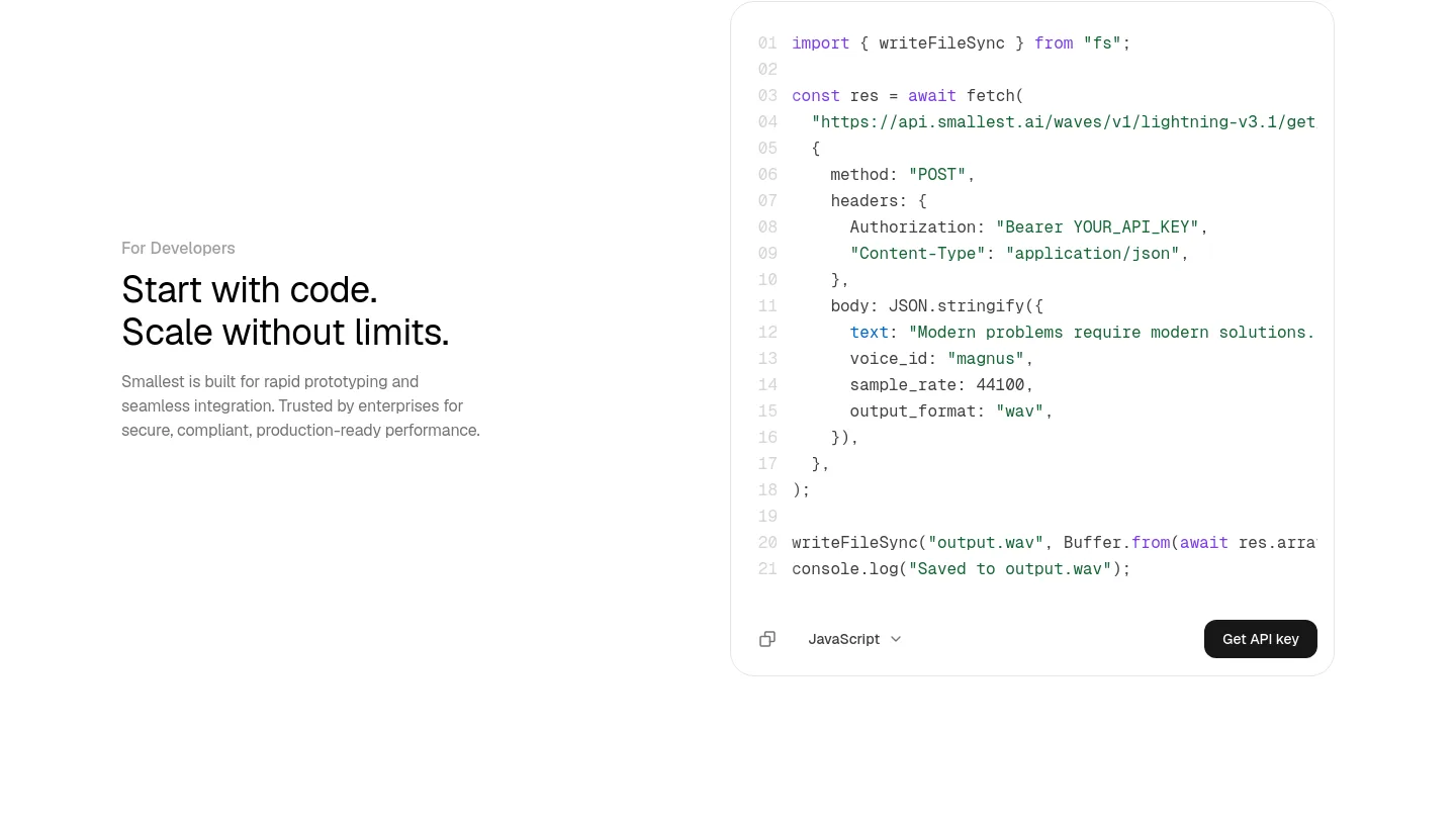 smallest.ai — a real Logo Wall section