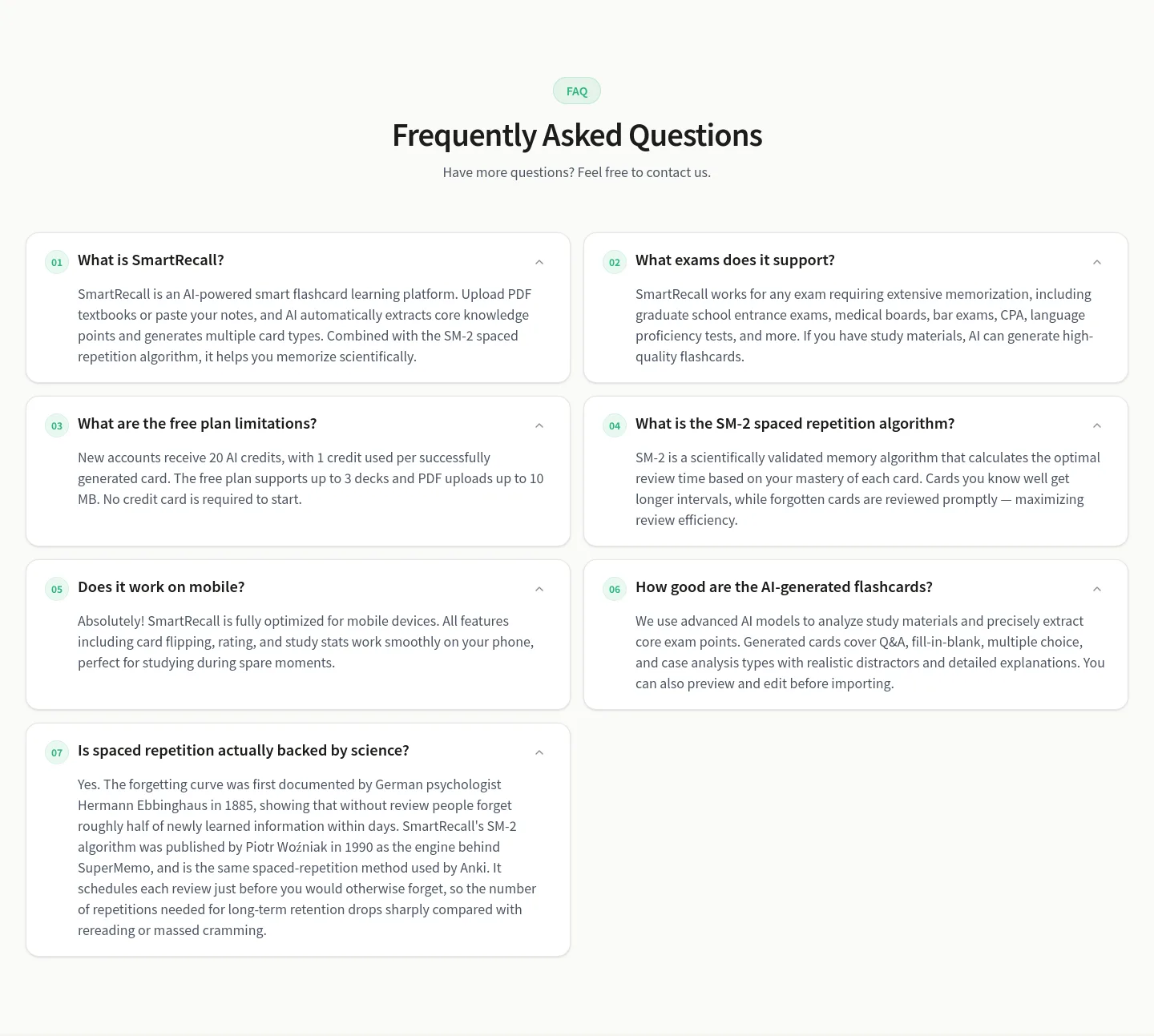 smartrecallai.com — FAQ