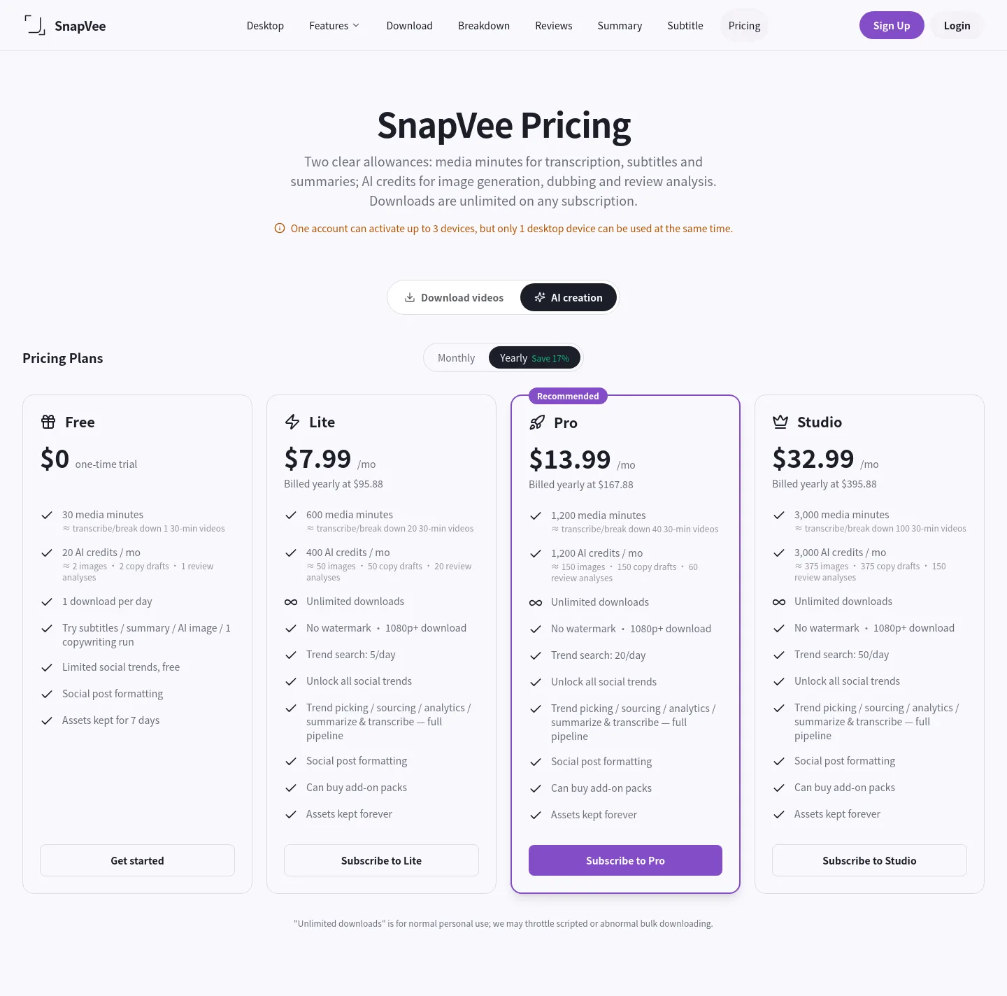 snapvee.com Hero section