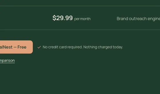 No credit card element from socialnest.app