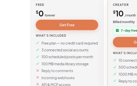 No credit card element from socialplod.com