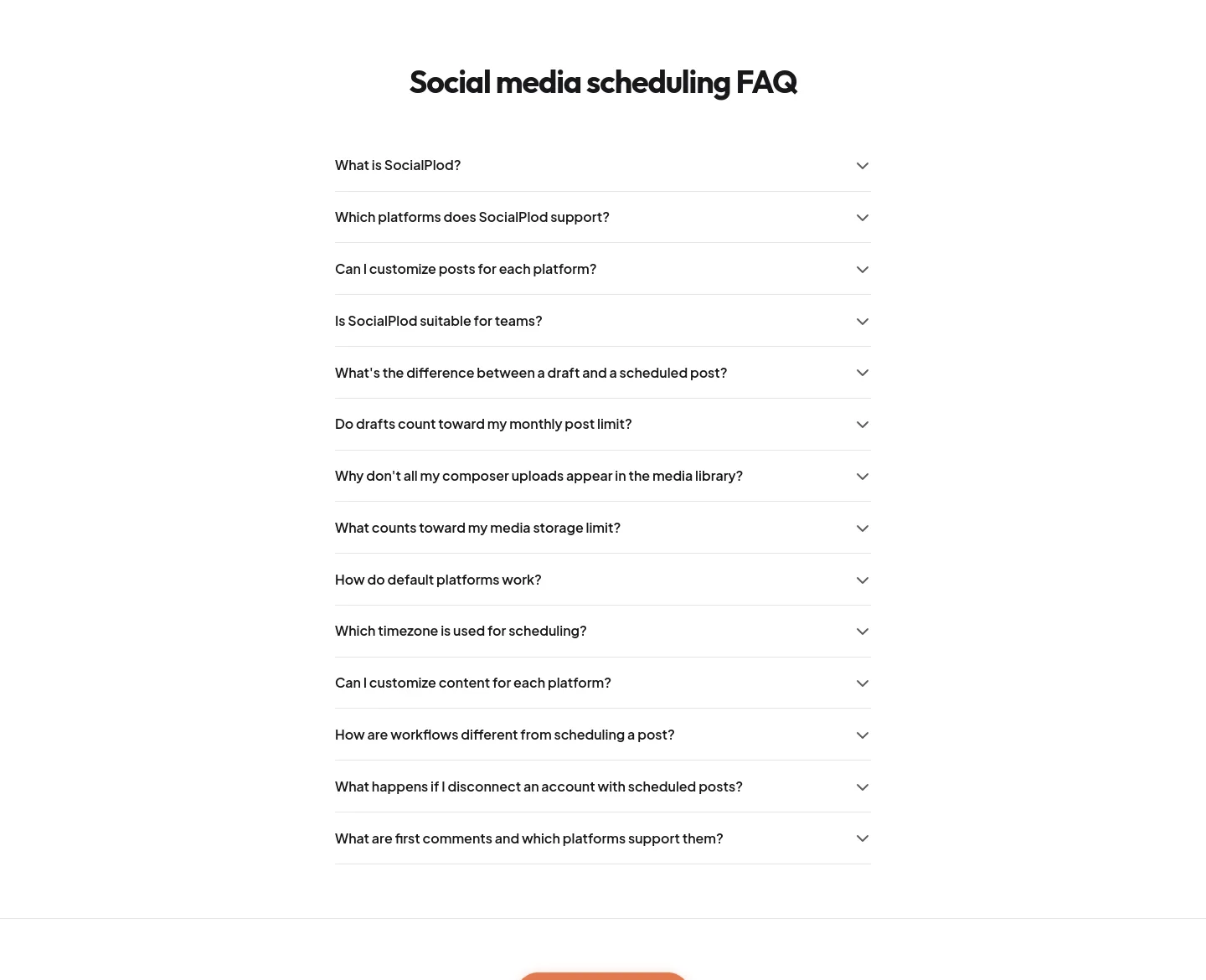 socialplod.com FAQ section