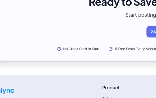 No credit card element from socialync.io