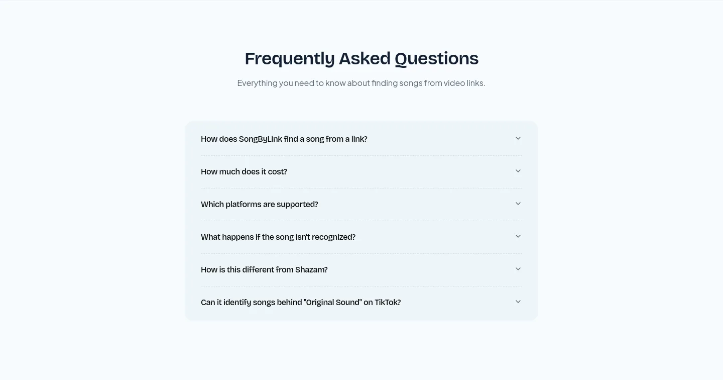 songbylink.com — FAQ