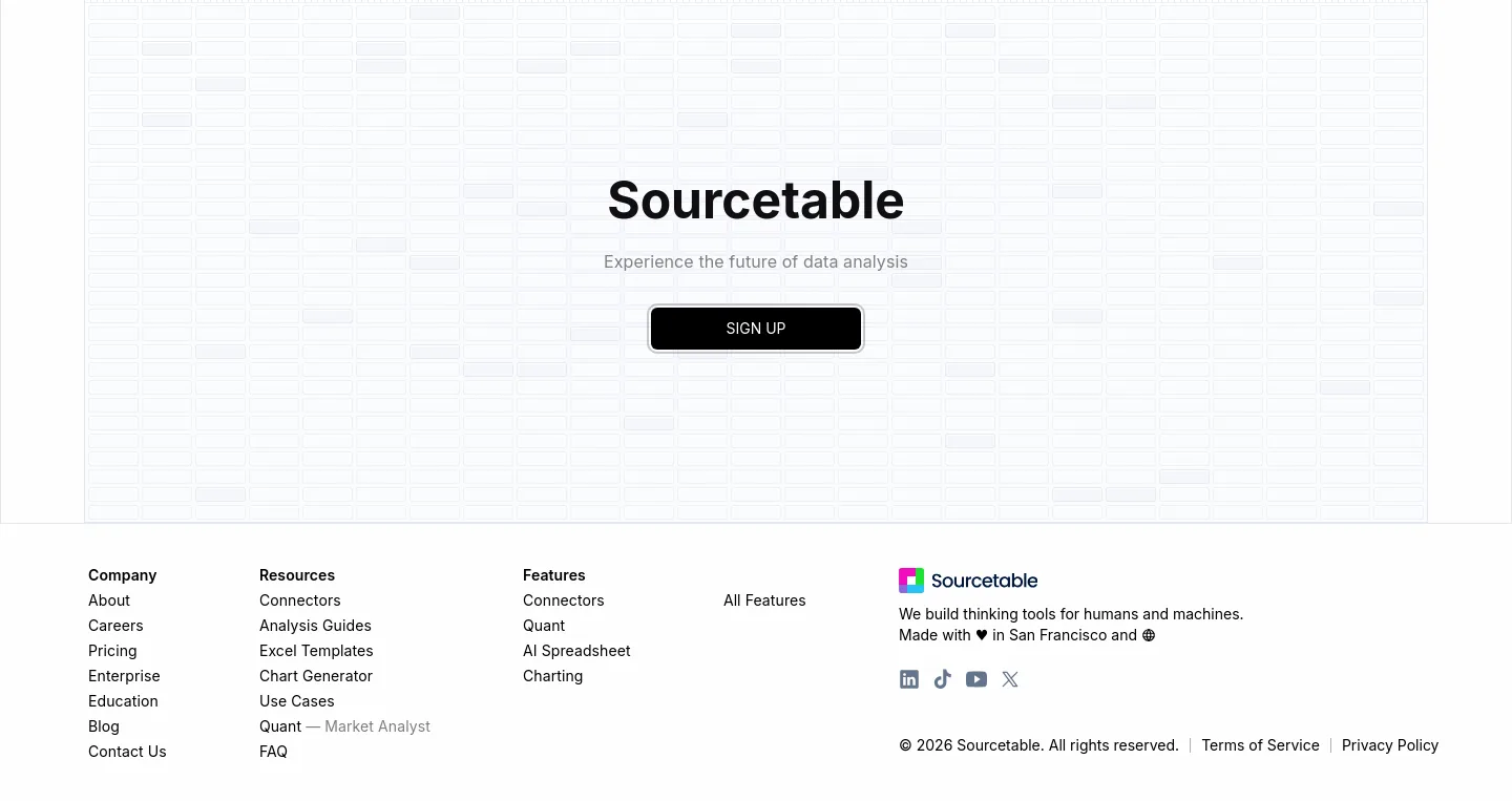 sourcetable.com — a real CTA section