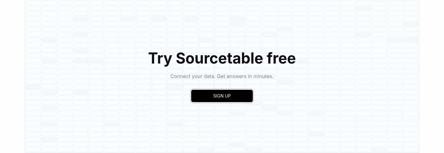sourcetable.com — a real CTA section