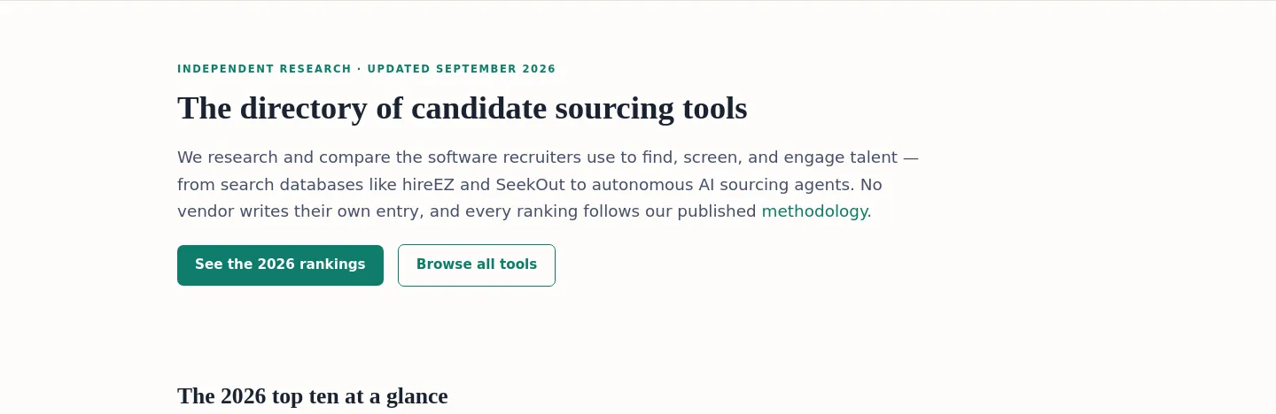 sourcingtools.org — Hero