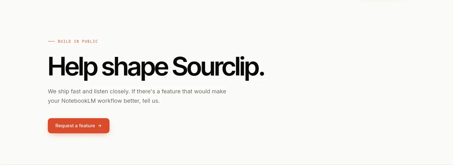 sourclip.com Hero section