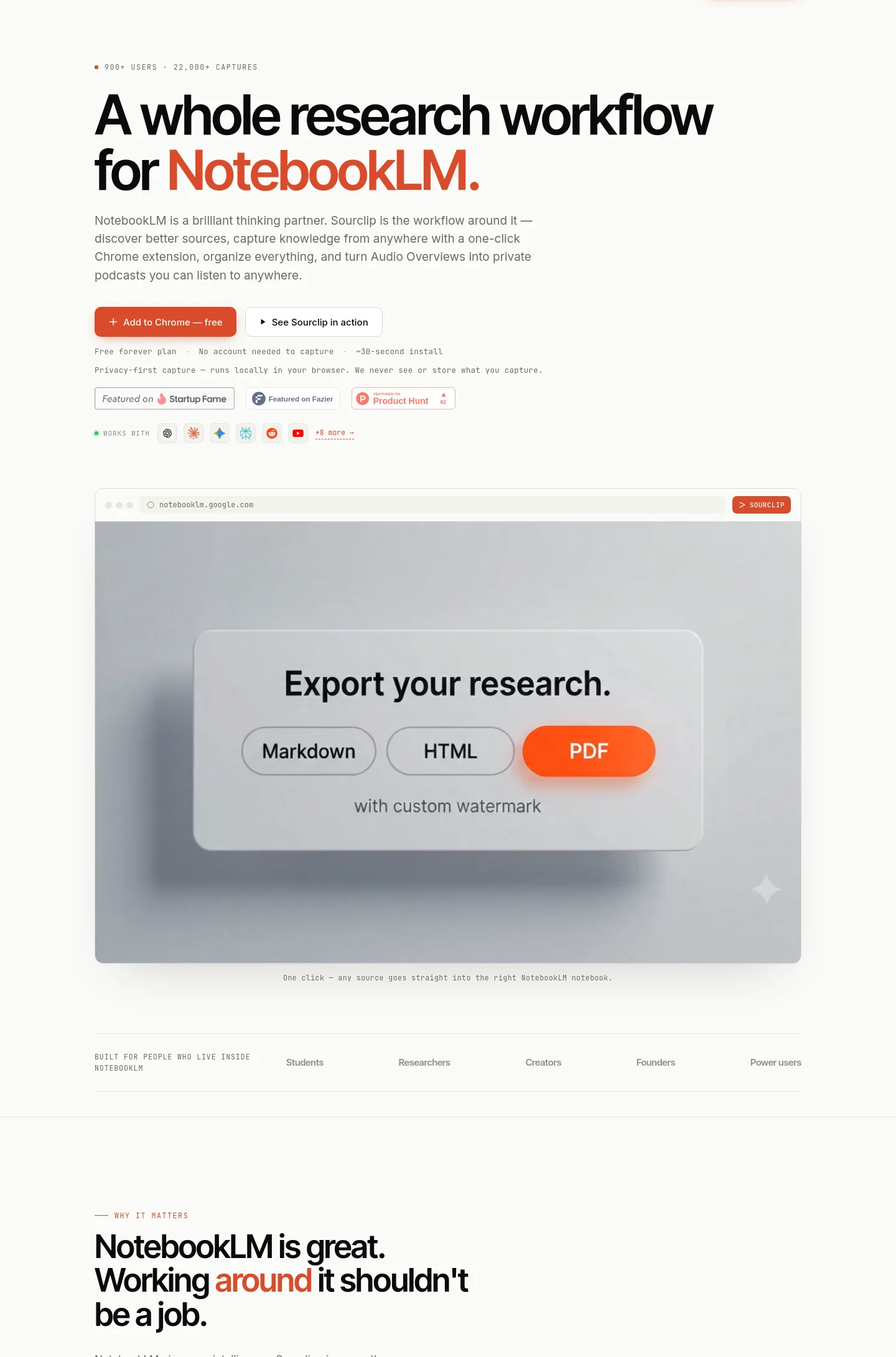 sourclip.com — a real Hero section