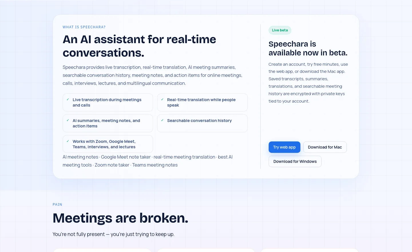 speechara.ai — a real Logo Wall section