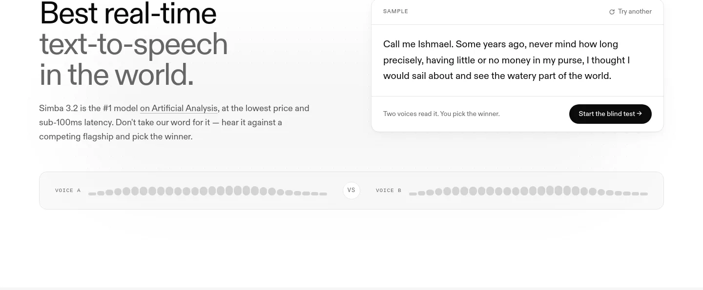 speechify.ai Hero section